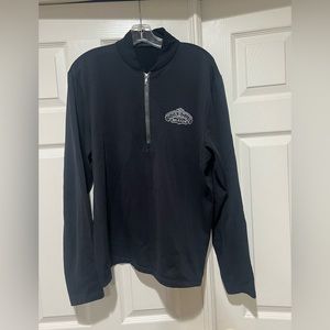 Greyson 1/4‎ Zip Men’s Golf Black Pullover Sweater Size Large
